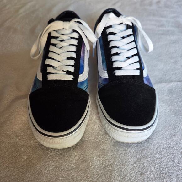 Vans Kyle Walker Blk Blue Tie Dye Suede Shoes Sneakers M6.5 W8 Galaxy - Picture 2 of 9